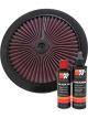 K&N Air Filter 66-1401 + Recharge Kit