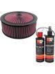 K&N Air Filter 66-3090 + Recharge Kit