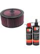 K&N Air Filter 66-3140 + Recharge Kit
