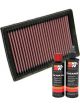 K&N Air Filter AL-1002 + Recharge Kit