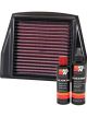 K&N Air Filter AL-1111 + Recharge Kit