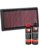 K&N Air Filter BM-1019 + Recharge Kit
