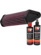 K&N Air Filter DU-1210 + Recharge Kit