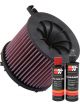 K&N Air Filter E-0648 + Recharge Kit