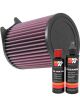 K&N Air Filter E-0661 + Recharge Kit