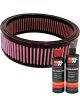 K&N Air Filter E-1015 + Recharge Kit
