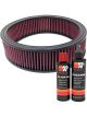 K&N Air Filter E-1065 + Recharge Kit