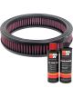 K&N Air Filter E-1088 + Recharge Kit