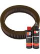 K&N Air Filter E-1117 + Recharge Kit