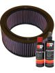 K&N Air Filter E-1460 + Recharge Kit