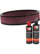 K&N Air Filter E-1650 + Recharge Kit