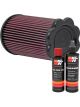 K&N Air Filter E-1990 + Recharge Kit