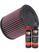 K&N Air Filter E-1998 + Recharge Kit