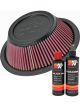 K&N Air Filter E-2605-1 + Recharge Kit