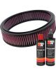 K&N Air Filter E-2872 + Recharge Kit
