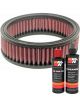 K&N Air Filter E-3212 + Recharge Kit