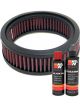 K&N Air Filter E-3224 + Recharge Kit