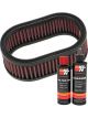 K&N Air Filter E-3324 + Recharge Kit