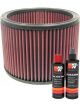 K&N Air Filter E-3480 + Recharge Kit