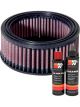 K&N Air Filter E-3506 + Recharge Kit