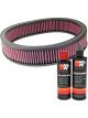 K&N Air Filter E-3720 + Recharge Kit