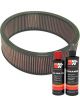 K&N Air Filter E-3732 + Recharge Kit