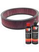 K&N Air Filter E-3804 + Recharge Kit