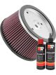 K&N Air Filter E-3984 + Recharge Kit