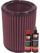 K&N Air Filter E-9183 + Recharge Kit