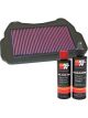 K&N Air Filter HA-0003 + Recharge Kit