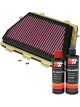 K&N Air Filter HA-1008 + Recharge Kit