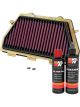K&N Air Filter HA-1008R + Recharge Kit