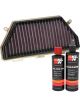 K&N Air Filter HA-1017R + Recharge Kit
