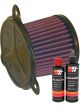 K&N Air Filter HA-6089 + Recharge Kit