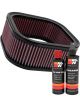 K&N Air Filter HD-1102 + Recharge Kit