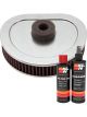 K&N Air Filter HD-1390 + Recharge Kit