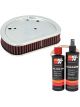 K&N Air Filter HD-1611 + Recharge Kit