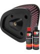 K&N Air Filter HD-1717 + Recharge Kit