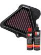 K&N Air Filter KA-1011R + Recharge Kit