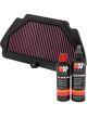K&N Air Filter KA-6009 + Recharge Kit