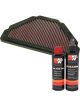 K&N Air Filter KA-6095 + Recharge Kit