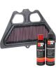 K&N Air Filter KA-9017 + Recharge Kit