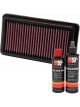 K&N Air Filter KT-6907 + Recharge Kit