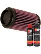 K&N Air Filter PL-1003 + Recharge Kit