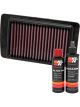 K&N Air Filter PL-1608 + Recharge Kit