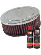 K&N Air Filter RA-045V + Recharge Kit