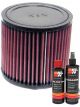 K&N Air Filter RA-0580 + Recharge Kit