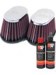 K&N Air Filter RC-1822 + Recharge Kit