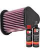 K&N Air Filter RO-6518 + Recharge Kit