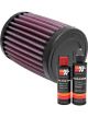 K&N Air Filter RU-0200 + Recharge Kit